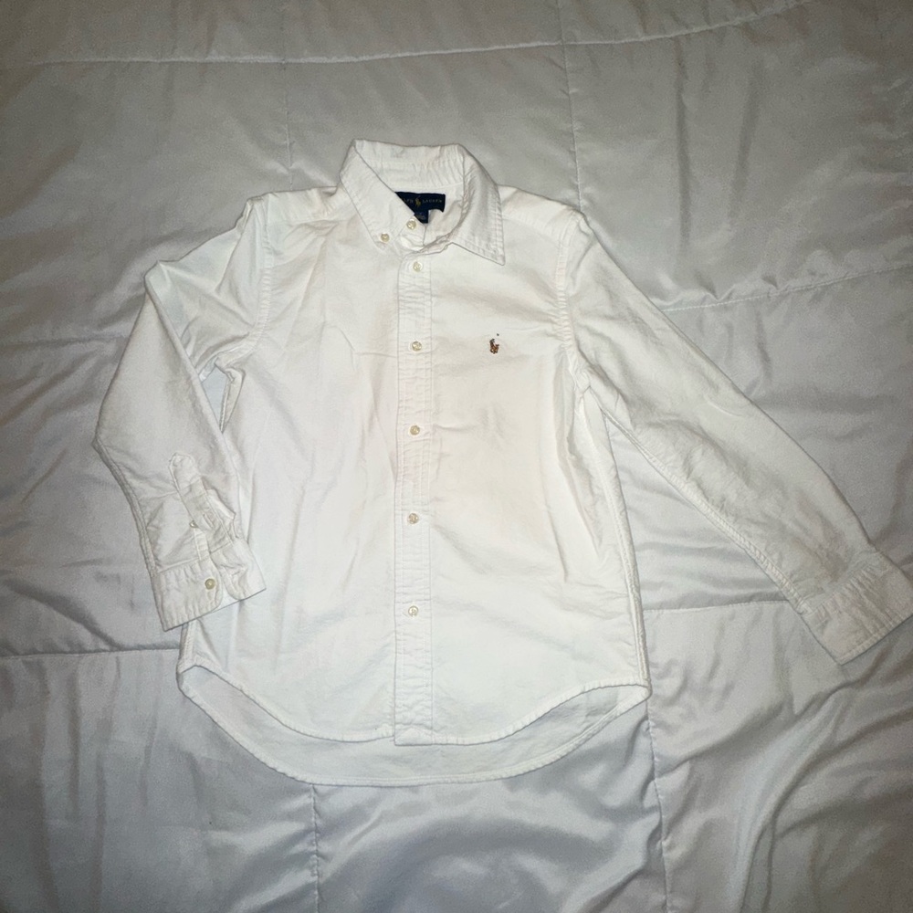 Ralph Lauren Classic White Button-Down Shirt
